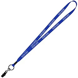 Economy Lanyard - 1/2" - Metal Bulldog Clip - 24 hr