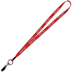 Economy Lanyard - 1/2" - Metal Bulldog Clip - 24 hr