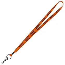 Economy Lanyard - 1/2" - Metal Swivel Snap Hook - 24 hr