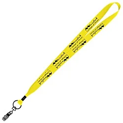 Economy Lanyard - 3/4" - Metal Bulldog Clip