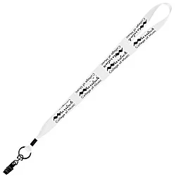 Economy Lanyard - 3/4" - Metal Bulldog Clip - 24 hr
