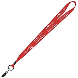 Economy Lanyard - 3/4" - Metal Bulldog Clip - 24 hr
