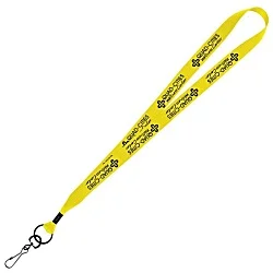 Economy Lanyard - 3/4" - Metal Swivel Snap Hook - 24 hr