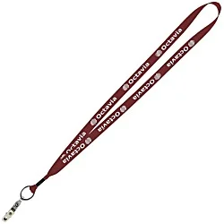 Economy Lanyard - 3/4" - Snap with Metal Bulldog Clip