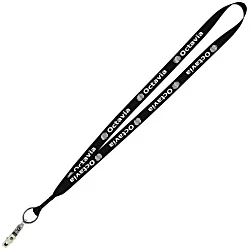 Economy Lanyard - 3/4" - Snap with Metal Bulldog Clip
