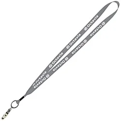 Economy Lanyard - 3/4" - Snap with Metal Bulldog Clip - 24 hr