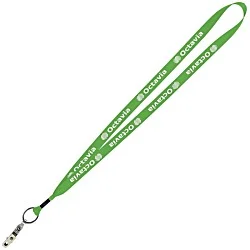 Economy Lanyard - 3/4" - Snap with Metal Bulldog Clip - 24 hr