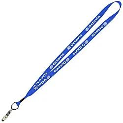 Economy Lanyard - 3/4" - Snap with Metal Bulldog Clip - 24 hr