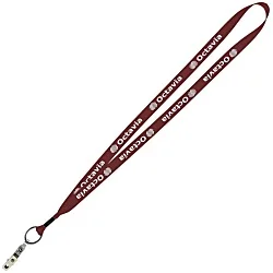 Economy Lanyard - 3/4" - Snap with Metal Bulldog Clip - 24 hr