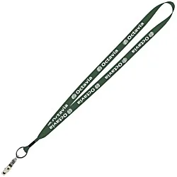 Economy Lanyard - 3/4" - Snap with Metal Bulldog Clip - 24 hr