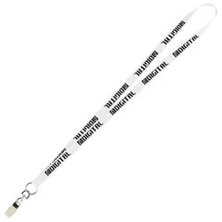 Value Lanyard - 1/2" - Metal Bulldog Clip