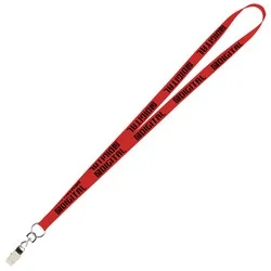 Value Lanyard - 1/2" - Metal Bulldog Clip