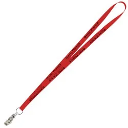 Value Lanyard - 1/2" - Snap with Metal Bulldog Clip