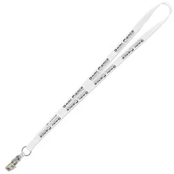 Value Lanyard - 1/2" - Snap with Metal Bulldog Clip - 24 hr