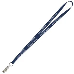 Value Lanyard - 1/2" - Snap with Metal Bulldog Clip - 24 hr