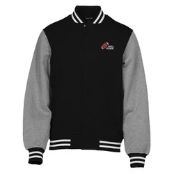 Letterman Fleece Sweatshirt Jacket - Men's