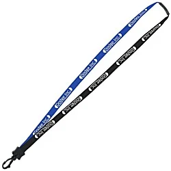 Two-Tone Cotton Lanyard - 5/8" - Plastic Swivel Snap Hook