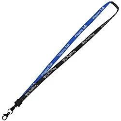 Two-Tone Cotton Lanyard - 5/8" - Metal Lobster Claw