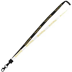 Two-Tone Cotton Lanyard - 5/8" - Metal Lobster Claw