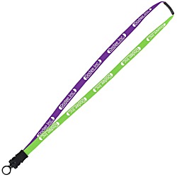 Two-Tone Cotton Lanyard - 5/8" - Snap Buckle Release - 24 hr