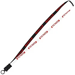 Two-Tone Cotton Lanyard - 5/8" - Snap Buckle Release - 24 hr