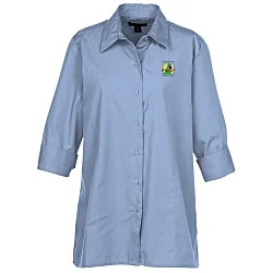 Superblend 3/4 Sleeve Poplin Swing Shirt - Ladies'