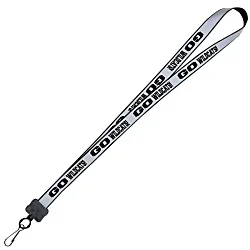 Reflective Lanyard - 3/4" - 32" - Metal Swivel Snap Hook