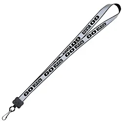 Reflective Lanyard - 3/4" - 34" - Metal Swivel Snap Hook
