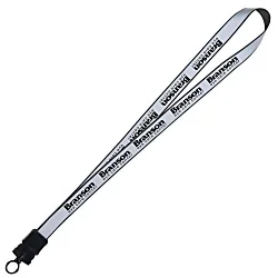 Reflective Lanyard - 3/4" - 34" - Snap Buckle Release