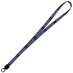 Smooth Nylon Lanyard - 1/2" - 34" - Plastic O-Ring