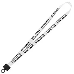 Smooth Nylon Lanyard - 3/4" - 32" - Plastic O-Ring