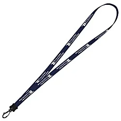 Smooth Nylon Lanyard - 1/2" - 34" - Plastic Swivel Snap Hook