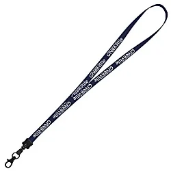 Smooth Nylon Lanyard - 1/2" - 34" - Metal Lobster Claw