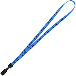 Smooth Nylon Lanyard - 1/2" - 36" - Large Metal Bulldog Clip
