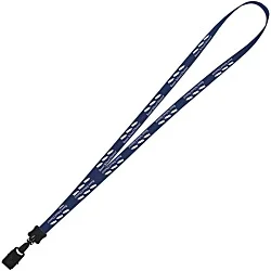 Smooth Nylon Lanyard - 1/2" - 36" - Large Metal Bulldog Clip