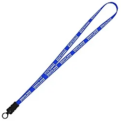 Smooth Nylon Lanyard - 1/2" - 36" - Snap Buckle Release