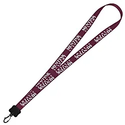 Smooth Nylon Lanyard - 3/4" - 32" - Plastic Swivel Snap Hook