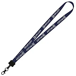 Smooth Nylon Lanyard - 3/4" - 32" - Metal Lobster Claw