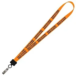 Smooth Nylon Lanyard - 3/4" - 32" - Snap with Metal Bulldog Clip