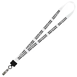 Smooth Nylon Lanyard - 3/4" - 32" - Snap with Metal Bulldog Clip
