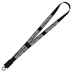 Smooth Nylon Lanyard - 3/4" - 32" - Snap Buckle Release