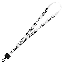 Smooth Nylon Lanyard - 3/4" - 34" - Plastic Swivel Snap Hook