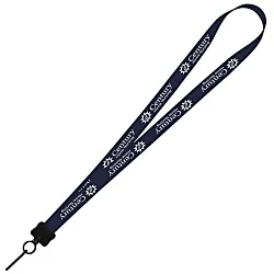 Smooth Nylon Lanyard - 3/4" - 34" - Metal Swivel Snap Hook