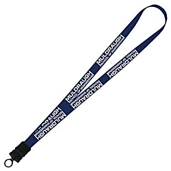 Smooth Nylon Lanyard - 3/4" - 34" - Snap Buckle Release