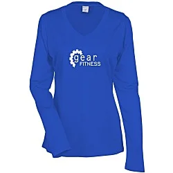Contender Athletic LS V-Neck T-Shirt - Ladies' - Screen