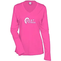 Contender Athletic LS V-Neck T-Shirt - Ladies' - Screen