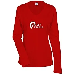 Contender Athletic LS V-Neck T-Shirt - Ladies' - Screen