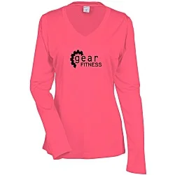 Contender Athletic LS V-Neck T-Shirt - Ladies' - Screen