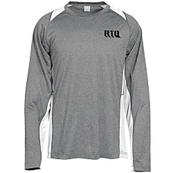 Heather Challenger Colorblock Long Sleeve Tee - Screen