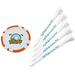 Poker Chip Tee Pack - 2-3/4"